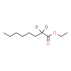 ChemSpider 2D Image | Ethyl (2,2-~2~H_2_)octanoate | C10H18D2O2
