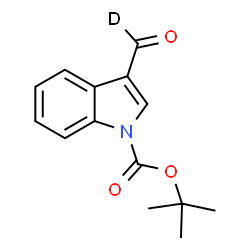ChemSpider 2D Image | 2-Methyl-2-propanyl 3-(~2~H)formyl-1H-indole-1-carboxylate | C14H14DNO3