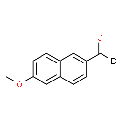 ChemSpider 2D Image | 6-Methoxy-2-naphthalene(~2~H)carbaldehyde | C12H9DO2