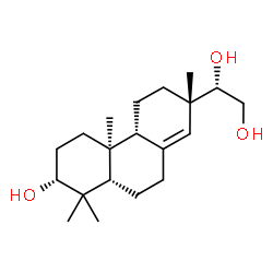 ChemSpider 2D Image | (3alpha,5beta,9beta,10alpha,13alpha,15S)-Pimar-8(14)-ene-3,15,16-triol | C20H34O3