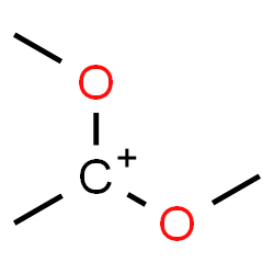 ChemSpider 2D Image | 1,1-Dimethoxyethylium | C4H9O2