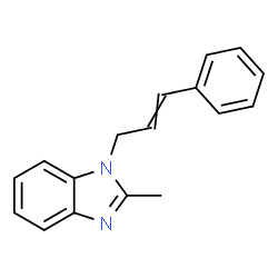 ChemSpider 2D Image | 1-Cinnamyl-2-methyl-1H-benzimidazole | C17H16N2