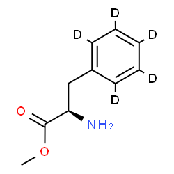 ChemSpider 2D Image | Methyl D-(2,3,4,5,6-~2~H_5_)phenylalaninate | C10H8D5NO2