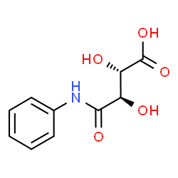 ChemSpider 2D Image | (2S,3R)-4-Anilino-2,3-dihydroxy-4-oxobutanoic acid | C10H11NO5