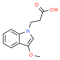 ChemSpider 2D Image | 3-(3-Methoxy-1H-indol-1-yl)propanoic acid | C12H13NO3