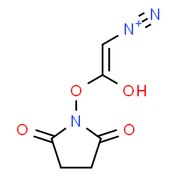 ChemSpider 2D Image | (E)-2-[(2,5-Dioxo-1-pyrrolidinyl)oxy]-2-hydroxyethenediazonium | C6H6N3O4