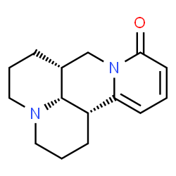 ChemSpider 2D Image | (5beta,6beta,7beta)-11,12,13,14-Tetradehydromatridin-15-one | C15H20N2O