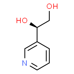 ChemSpider 2D Image | (1R)-1-(3-Pyridinyl)-1,2-ethanediol | C7H9NO2