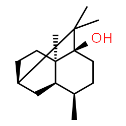 ChemSpider 2D Image | (1R,3R,6R,7R,8R)-2,2,6,8-Tetramethyltricyclo[5.3.1.0~3,8~]undecan-3-ol | C15H26O