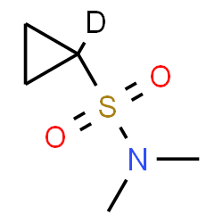 ChemSpider 2D Image | N,N-Dimethyl(1-~2~H)cyclopropanesulfonamide | C5H10DNO2S