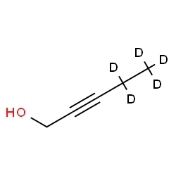 ChemSpider 2D Image | 4,4,5,5,5-pentadeuteriopent-2-yn-1-ol | C5H3D5O