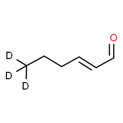 ChemSpider 2D Image | (E)-Hex-2-enal-6,6,6-d3 | C6H7D3O