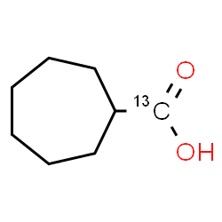 ChemSpider 2D Image | Cycloheptane(~13~C)carboxylic acid | C713CH14O2