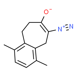 ChemSpider 2D Image | 8-Diazonio-1,4-dimethyl-6,9-dihydro-5H-benzo[7]annulen-7-olate | C13H14N2O