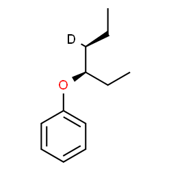 ChemSpider 2D Image | [(3R,4S)-(4-~2~H_1_)-3-Hexanyloxy]benzene | C12H17DO