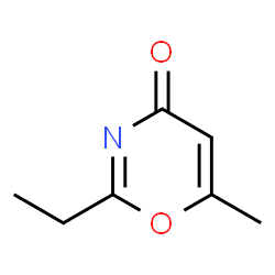 ChemSpider 2D Image | 2-Ethyl-6-methyl-4H-1,3-oxazin-4-one | C7H9NO2