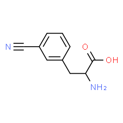 ChemSpider 2D Image | H-DL-Phe(3-CN)-OH | C10H10N2O2