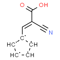 ChemSpider 2D Image | 1-[(E)-2-Carboxy-2-cyanovinyl]-1,2,3,4,5-cyclopentanepentayl | C9H6NO2