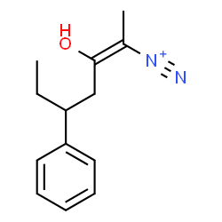 ChemSpider 2D Image | (2E)-3-Hydroxy-5-phenyl-2-heptene-2-diazonium | C13H17N2O