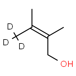 ChemSpider 2D Image | (2Z)-2,3-Dimethyl(4,4,4-~2~H_3_)-2-buten-1-ol | C6H9D3O