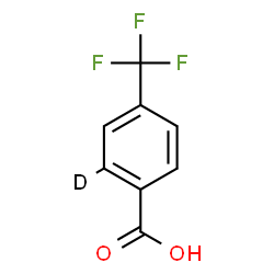 ChemSpider 2D Image | 4-(Trifluoromethyl)(2-~2~H)benzoic acid | C8H4DF3O2