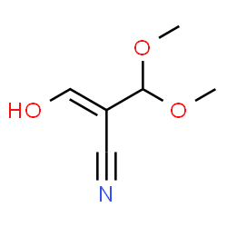 ChemSpider 2D Image | (2E)-2-(Dimethoxymethyl)-3-hydroxyacrylonitrile | C6H9NO3