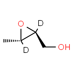 ChemSpider 2D Image | [(2S,3S)-3-Methyl(~2~H_2_)-2-oxiranyl]methanol | C4H6D2O2