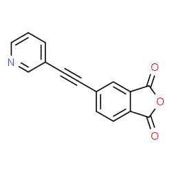 ChemSpider 2D Image | 5-(3-Pyridinylethynyl)-2-benzofuran-1,3-dione | C15H7NO3