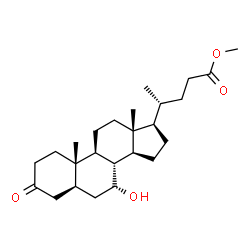 ChemSpider 2D Image | Methyl (5alpha,7alpha)-7-hydroxy-3-oxocholan-24-oate | C25H40O4