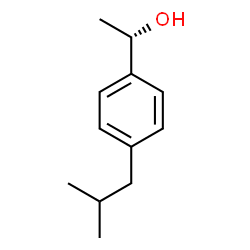 ChemSpider 2D Image | (1S)-1-(4-Isobutylphenyl)ethanol | C12H18O
