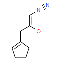 ChemSpider 2D Image | (1Z)-3-(1-Cyclopenten-1-yl)-1-diazonio-1-propen-2-olate | C8H10N2O