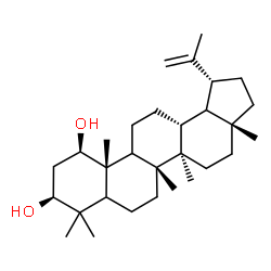 ChemSpider 2D Image | (1beta,3beta,5xi,9xi,18xi)-Lup-20(29)-ene-1,3-diol | C30H50O2