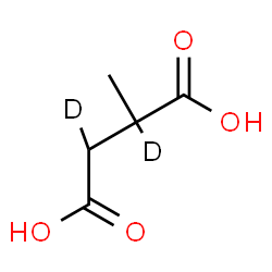 ChemSpider 2D Image | 2-Methyl(2,3-~2~H_2_)butanedioic acid | C5H6D2O4
