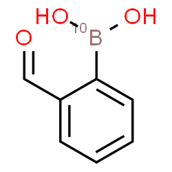 ChemSpider 2D Image | (2-Formylphenyl)(~10~B)boronic acid | C7H710BO3