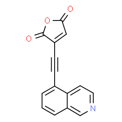 ChemSpider 2D Image | 3-(5-Isoquinolinylethynyl)-2,5-furandione | C15H7NO3