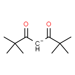 ChemSpider 2D Image | 2,2,6,6-Tetramethyl-3,5-dioxoheptan-4-ide | C11H19O2