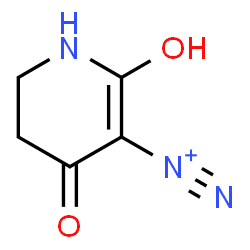ChemSpider 2D Image | 2-Hydroxy-4-oxo-1,4,5,6-tetrahydro-3-pyridinediazonium | C5H6N3O2
