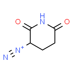 ChemSpider 2D Image | 2,6-Dioxo-3-piperidinediazonium | C5H6N3O2