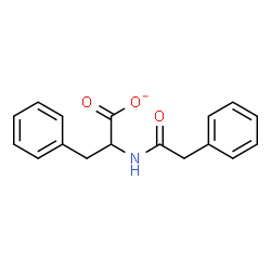 ChemSpider 2D Image | 3-Phenyl-2-[(phenylacetyl)amino]propanoate | C17H16NO3