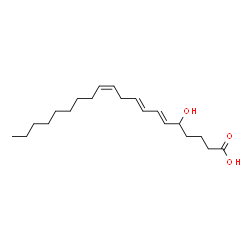 ChemSpider 2D Image | (6E,8E,11Z)-5-Hydroxy-6,8,11-icosatrienoic acid | C20H34O3