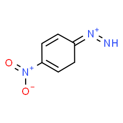 ChemSpider 2D Image | (4-Nitro-2,4-cyclohexadien-1-ylidene)diazenium | C6H6N3O2