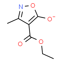 ChemSpider 2D Image | 4-(Ethoxycarbonyl)-3-methyl-1,2-oxazol-5-olate | C7H8NO4