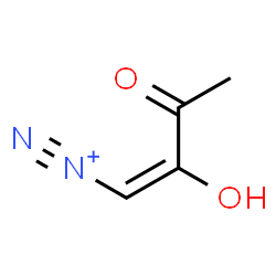 ChemSpider 2D Image | (1E)-2-Hydroxy-3-oxo-1-butene-1-diazonium | C4H5N2O2