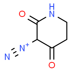 ChemSpider 2D Image | 2,4-Dioxo-3-piperidinediazonium | C5H6N3O2