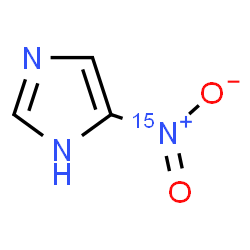 ChemSpider 2D Image | 5-(~15~N)Nitro-1H-imidazole | C3H3N215NO2
