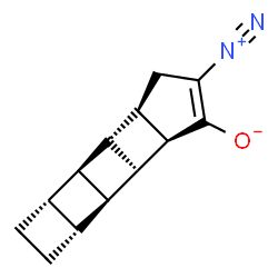ChemSpider 2D Image | (1S,2S,3S,6R,7S,8S,9R,13R)-11-Diazoniopentacyclo[6.5.0.0~2,7~.0~3,6~.0~9,13~]tridec-10-en-10-olate | C13H14N2O