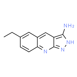 ChemSpider 2D Image | 6-ethyl-1H-pyrazolo[3,4-b]quinolin-3-amine | C12H12N4