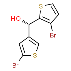 ChemSpider 2D Image | (S)-(3-Bromo-2-thienyl)(5-bromo-3-thienyl)methanol | C9H6Br2OS2
