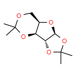 ChemSpider 2D Image | (3aR,3bS,7aR,8aS)-2,2,5,5-Tetramethyltetrahydro-3bH-[1,3]dioxolo[4,5]furo[3,2-d][1,3]dioxine | C11H18O5