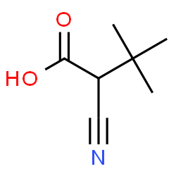 ChemSpider 2D Image | 2-Cyano-3,3-dimethylbutanoic acid | C7H11NO2